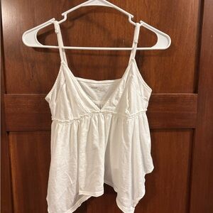 Aerie White babydoll Top NWOT